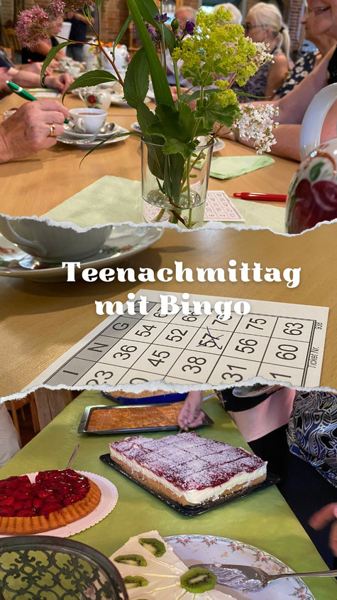 Teenachmittag mit Bingo