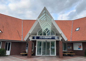 Außenansicht neues Feuerwehrhaus der Feuerwehr Detern-Stickhausen-Velde