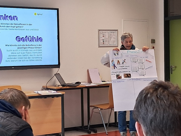 Schüler arbeiten an Projekt