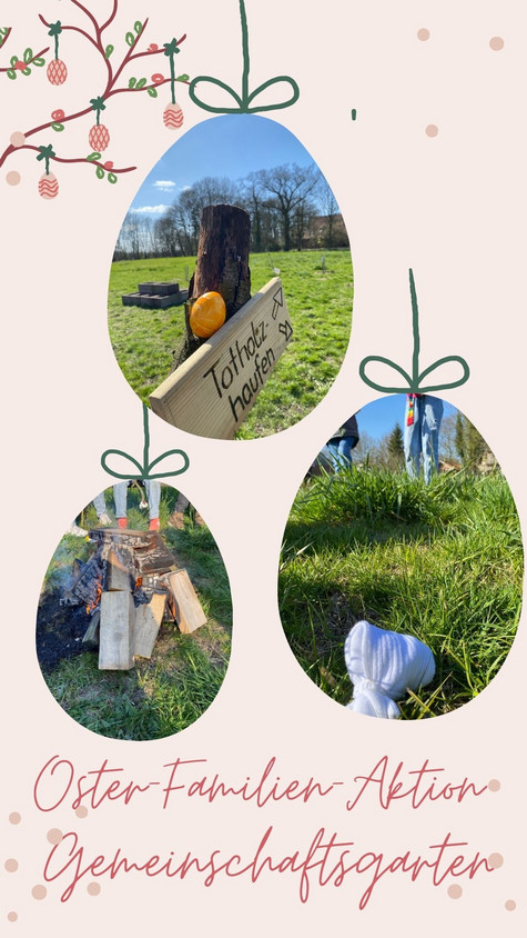 Familien-Osteraktion im Gemeinschaftsgarten