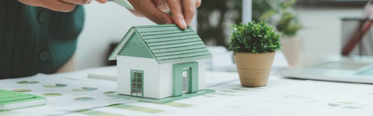 Dekobild "Förderung klimafreundlich Bauen und Sanieren"