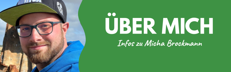 Banner "Über mich" Steckbrief