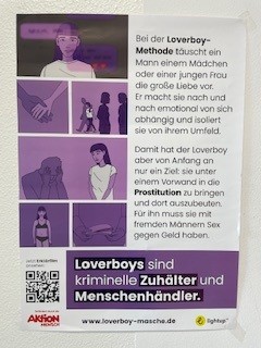 Foto von Infomaterial "Loverboy- Methode"